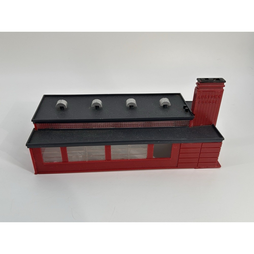 Vintage 1950s Aurora Aurtown School Ho Scale Building